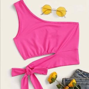 Neón Pink Crop Top